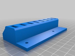 Schreibtisch-edge-mount usb holder 3d-drucken 3d print model - Mito3D