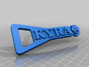 mu kyra bottle opener 3d printing 3d print model - Mito3D