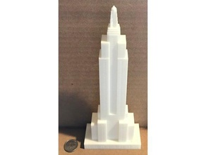 impero grattacielo edifici e strutture edificio empire state building new york openscad 3d print model - Mito3D