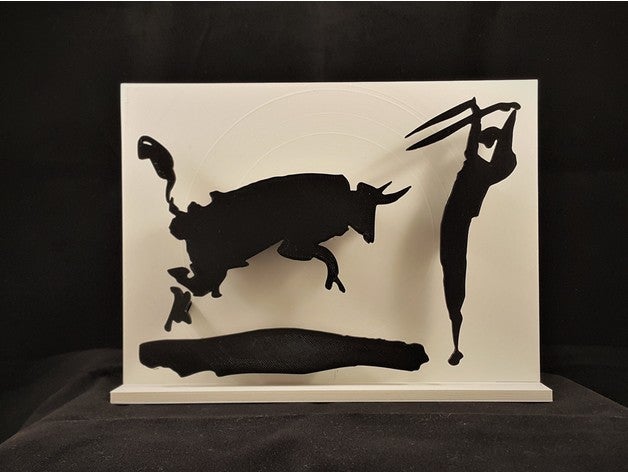 picasso corrida de toros art 3D print model - Mito3D