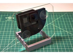 gopro hero7 finestra nera adattatore angolare la fotocamera hero 7 mount eroe il monte 3d print model - Mito3D