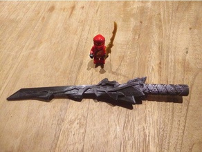 ninjago dragon sword correctif jouets & accessoires de jeux 3d print model - Mito3D