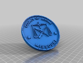 boone county 3d-drucken 3d print model - Mito3D