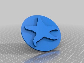 starfish 4 round 3d printing 3d print model - Mito3D