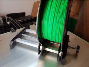 ayarlanabilir filament biriktirme tutucu 3d yazıcı parçaları abroller ayarlayıcı rulman filaman yular kugellager spule spulenhalter spulenhalterung 3d print model - Mito3D