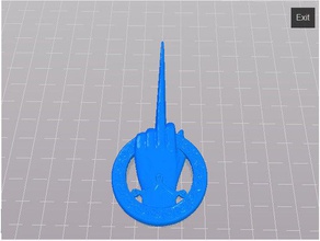 finger hand king 3d printing 3d print model - Mito3D