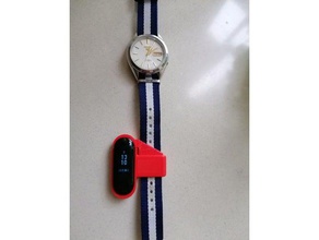 mi 3 banda - melhoria do adotante os acessórios relógio faixa de wearablefusion 3d print model - Mito3D