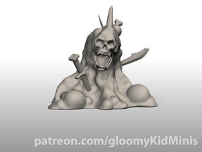 größere Schlamm Spielzeug & Spiele d&d dnd Miniatur gallertartig jelly monster ochre sickern Schleim 3d print model - Mito3D