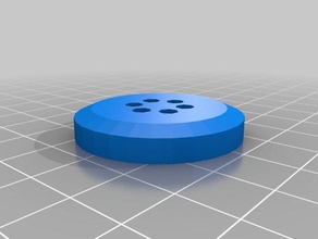 35 mm x 6 round button holes accessories customized 3d print model - Mito3D