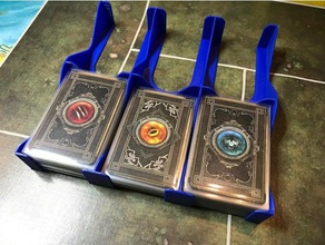 journeys middle earth deck tray mini 3 x 2 games holder lord rings american sleeved card 3d print model - Mito3D