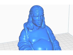 conan bar - buddha tv, collezione di film sculture il barbaro remix statua 3d print model - Mito3D