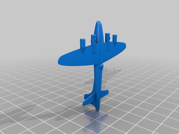b-17 bomber vehicles ww2 plane wwii 3D print model - Mito3D
