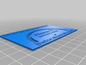 il mio personalizzato funzionale biglietto da visita su misura 3d print model - Mito3D