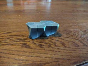 pentagonal scutoid tiles itself math art 3d tiling 3d print model - Mito3D