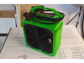 exaustor de fumos caso diy ventilador refrigeração fã montagem os extractor solda 3d print model - Mito3D