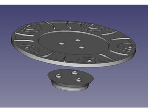landxcape lx790 lx792 176mm disco de corte anchura 208mm la robótica 3d print model - Mito3D