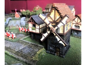 fantasy wargames windmill building 15mm games 28mm cattage dnd old wargaming 3d print model - Mito3D