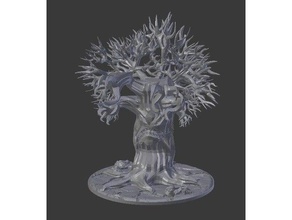 tree blight custom base toy & game accessories curse strahd dnd haloween miniature monster mz4250 plant tabletop 3d print model - Mito3D
