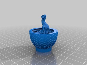 shisha de la boca punta huevo dragón juego tronos conseguí 3d print model - Mito3D