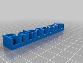 rebecca-adı-plakası heykeller özelleştirilmiş 3d print model - Mito3D