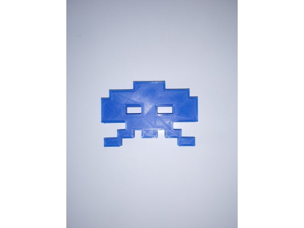 space invaders 2 signs & logos 3D print model - Mito3D