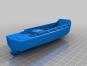 1-56 1-300 landing craft vehicle personnel lcvp higgins boat full hull toy & game accessories 1-144 warship combat 3d print model - Mito3D
