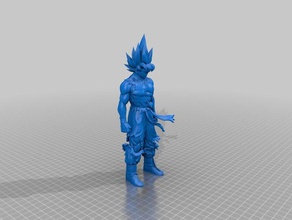 goku battle torn full toy & game accessories 3d print model - Mito3D