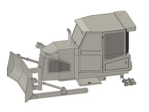 l'échelle 1 12 14 rc bulldozer r c véhicules bull cat chenille la construction dozer de terre électrique excavatrice lourd hitachi machinerie n20 à distance contrôle modèle servo jouet d'un suivi 3d print model - Mito3D
