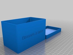 boite brosses farter v2 - Organisation kundengebundene 3d print model - Mito3D