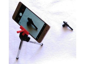 phone tripod modification mobile mount smartphone adapter 3d print model - Mito3D
