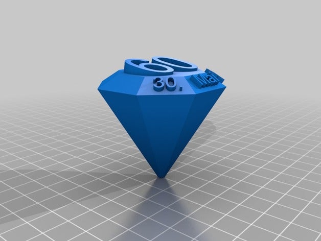 diamant-Hochzeit Schmuck 3D print model - Mito3D