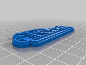 kim keychain customized 3d print model - Mito3D