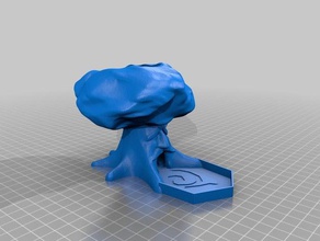 arbre mojo dés à tour de bouclier dé 3d print model - Mito3D