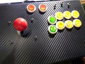 zero delay arcade board mount electronics cabinet game joystick 3d print model - Mito3D