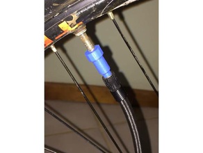 bicycle - presta schrader valve adapter sport & outdoors bike wheel pump 3d print model - Mito3D