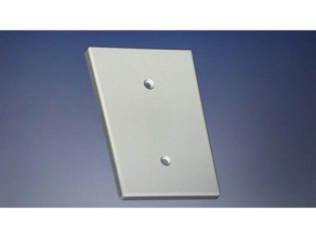 landline wall plate blank replacement parts wallplate 3d print model - Mito3D