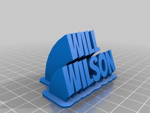 wilson office personalizado 3d print model - Mito3D