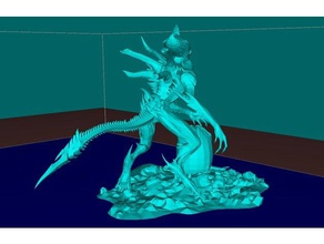 alien egg creatures creature dlp fantasy fdm figure future low poly miniature sci-fi 3d print model - Mito3D