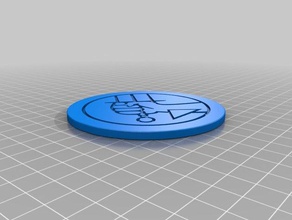 hellboy - brpd aipd logo segni e loghi fumetti il 3d print model - Mito3D