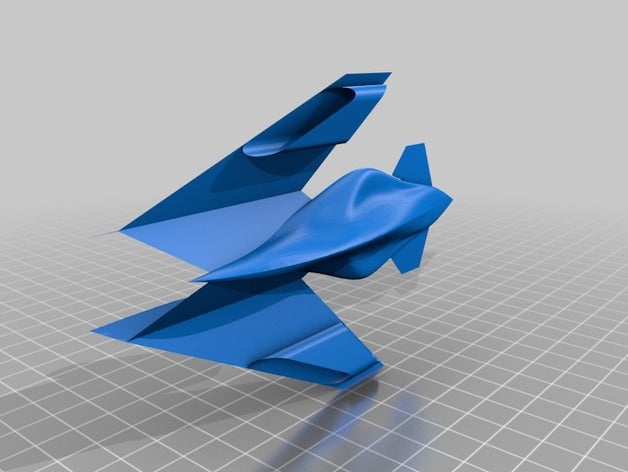 concepto de la aeronave r c vehículos 3D print model - Mito3D