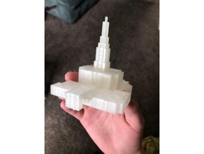 idaho falls temple buildings & structures lds mormon 3d print model - Mito3D