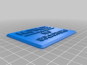 notice-no solicitors office customized 3d print model - Mito3D