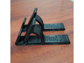 thinkpad x1 stand 1a gen yoga equipo la base del portátil vertical de 3d print model - Mito3D