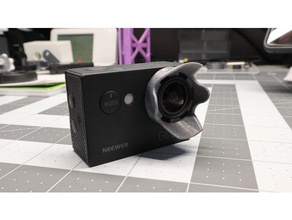 sportcamera capuchon d'objectif de la caméra hotte neewer record vidéo 3d print model - Mito3D