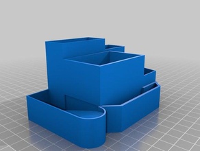 ultimate desk organizer tool holders & boxes 3d print model - Mito3D