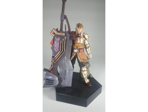 monster hunter 3d-drucken großes Schwert Waffe 3d print model - Mito3D