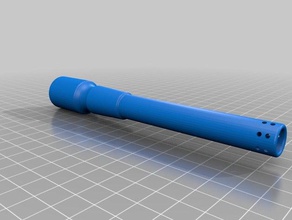 chillum v2 18mm x 150mm physics & astronomy bong pipe smoking water 3d print model - Mito3D