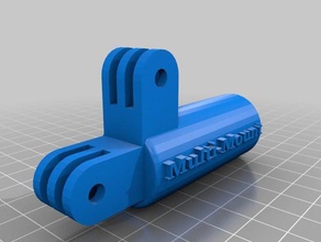 multi mount gopro mop handle 3d printing camera adapter 3d print model - Mito3D