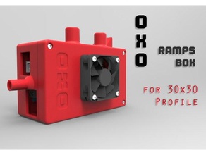 oxo ramps box 3d printer parts 30mm 30x30 30x30mm prusa 14 sigma upgrade zaribo 3030 320 3d print model - Mito3D