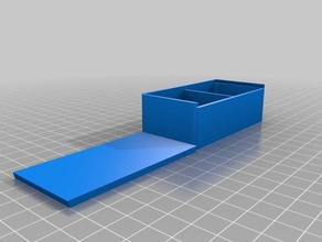 2 compartments containers customized 3d print model - Mito3D